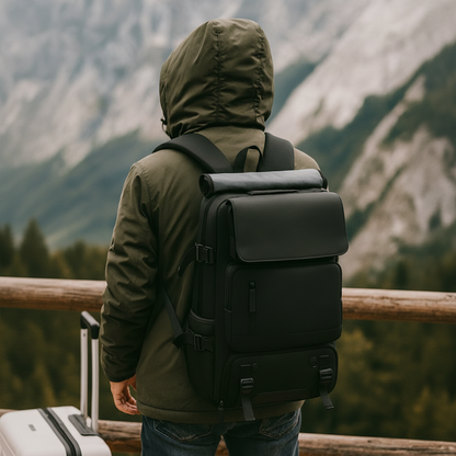 Sacs à dos de voyage grande capacité, sacs de déplacement tendance pour le quotidien et le travail, sacs multifonctions trois-en-un.
