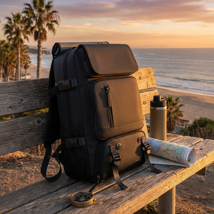 Sacs à dos de voyage grande capacité, sacs de déplacement tendance pour le quotidien et le travail, sacs multifonctions trois-en-un.