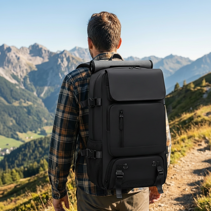Sacs à dos de voyage grande capacité, sacs de déplacement tendance pour le quotidien et le travail, sacs multifonctions trois-en-un.